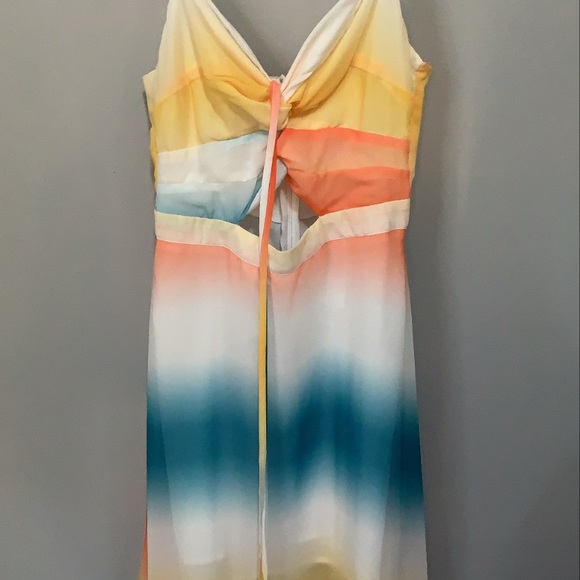 Multicolored maxi keyhole dress - Picture 4 of 6